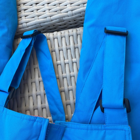 EUC-Lands' End BLUE  Iron Knee Snowboarding Ski Pants/ Bib Size 14 - Picture 9 of 10